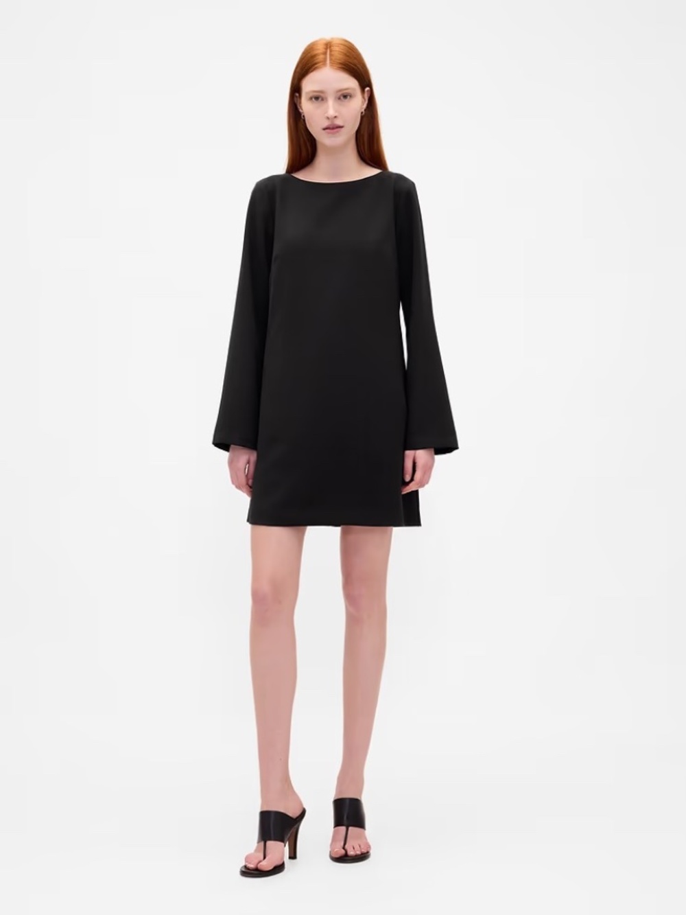 GAP Boatneck Mini Shift Dress // Black